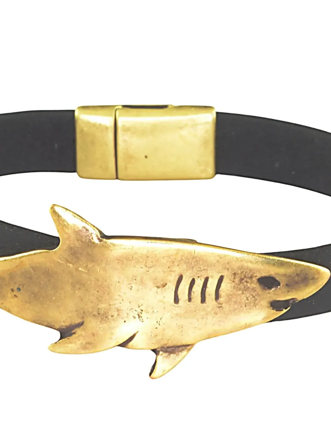 Shark Bracelet, Mens Jewelry Gift, Bronze Bracelet, Shark Jewelry, Beach Jewelry, Jaws Ocean Bracelet, Shark Gift, Mens Leather Bracelet