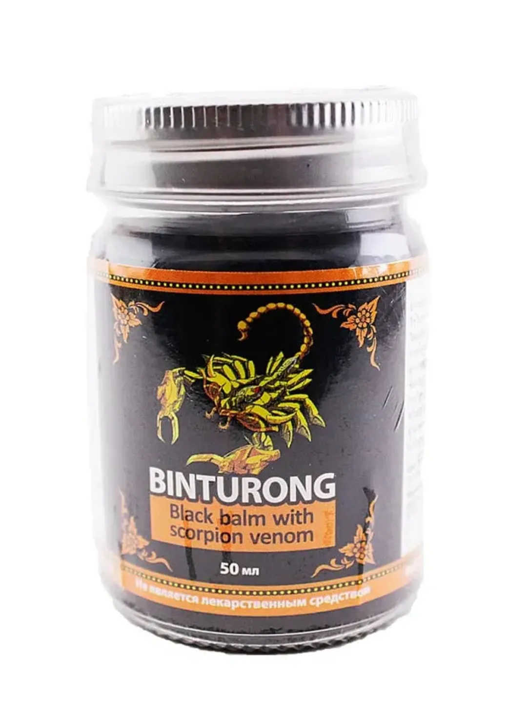 Thai black balm with scorpion venom Binturong, 50 ml