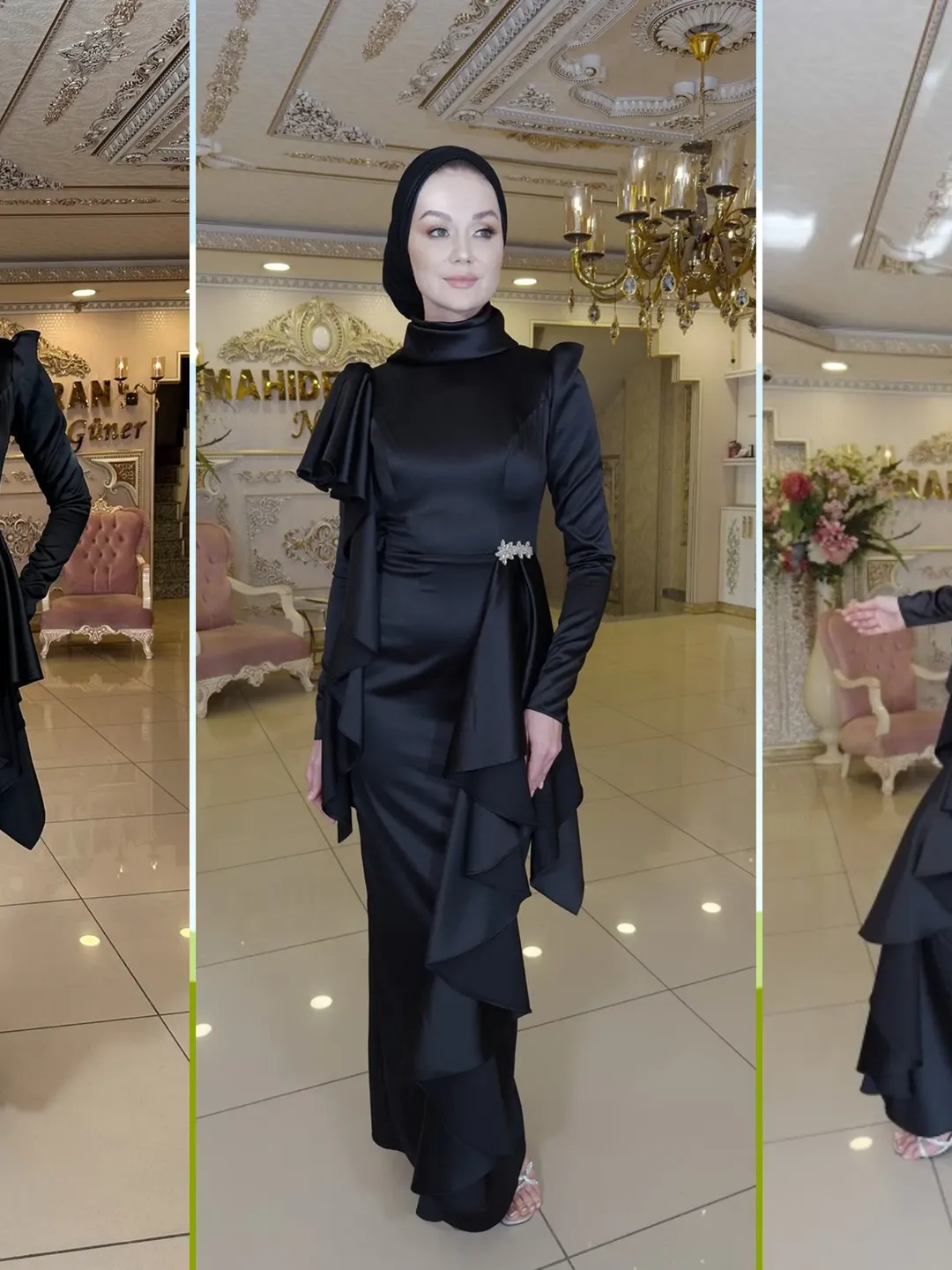 AHUNARE HIJAB - Wedding Dress, Muslim Evening Gown, Nikah, Islamic Wedding, Engagement, Bridesmaid