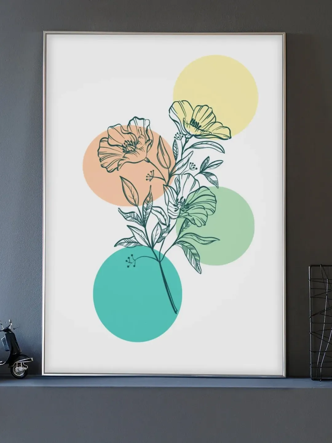 Flower Wall Art, Flower Painting, Canvas Wall Art