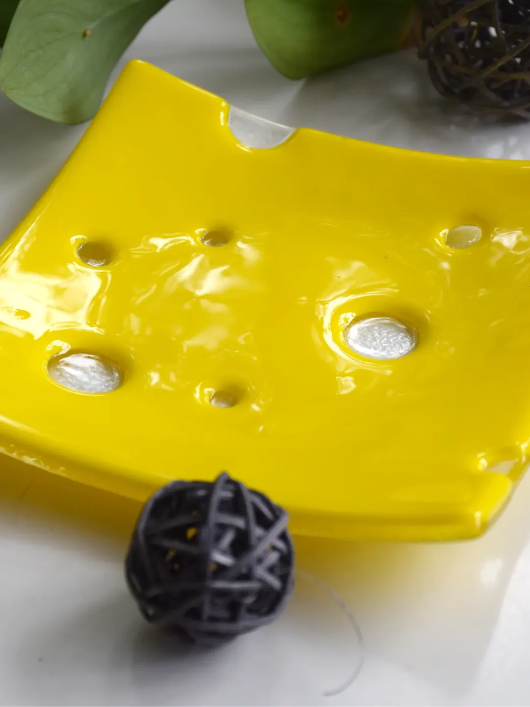 Small fused glass cheese plates for wedding or birthday gift- Serving plate for snack, meat