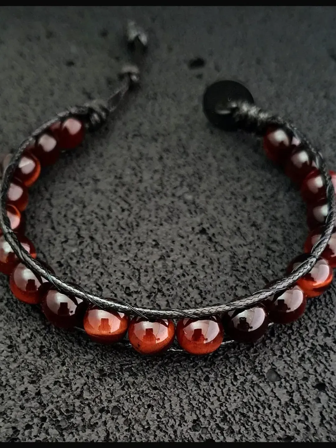 Red Tiger's Eye Ethnic Beaded Bracelet, Tigers Eye Wristlet, Special Design Accessory, Tiger Eye Stone, Special Day Gift, Christmas Gift