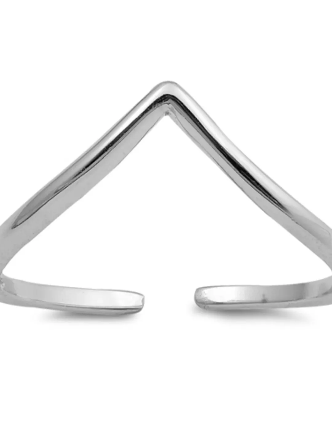 Toe Ring, Chevron Sterling Silver Toe Ring, Chevron Toe Ring, Toe Ring, Adjustable Toe Ring, Sterling Silver Toe Ring, Midi ring, V Ring