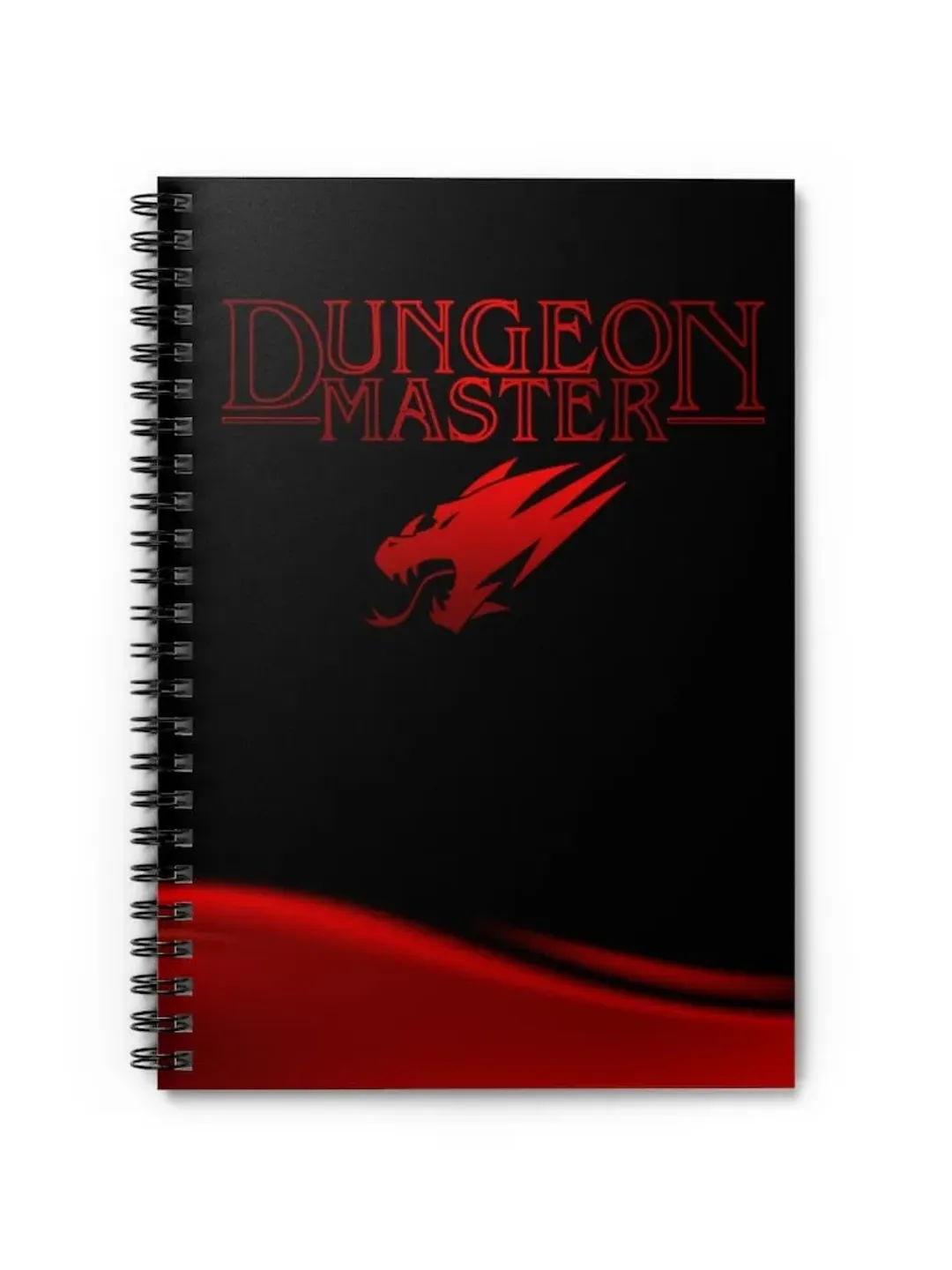 Dungeon Master 6X8" Spiral Notebook | Ruled Line Dungeons & Dragons Notebook, Dragon Journal, DM Diary Logbook