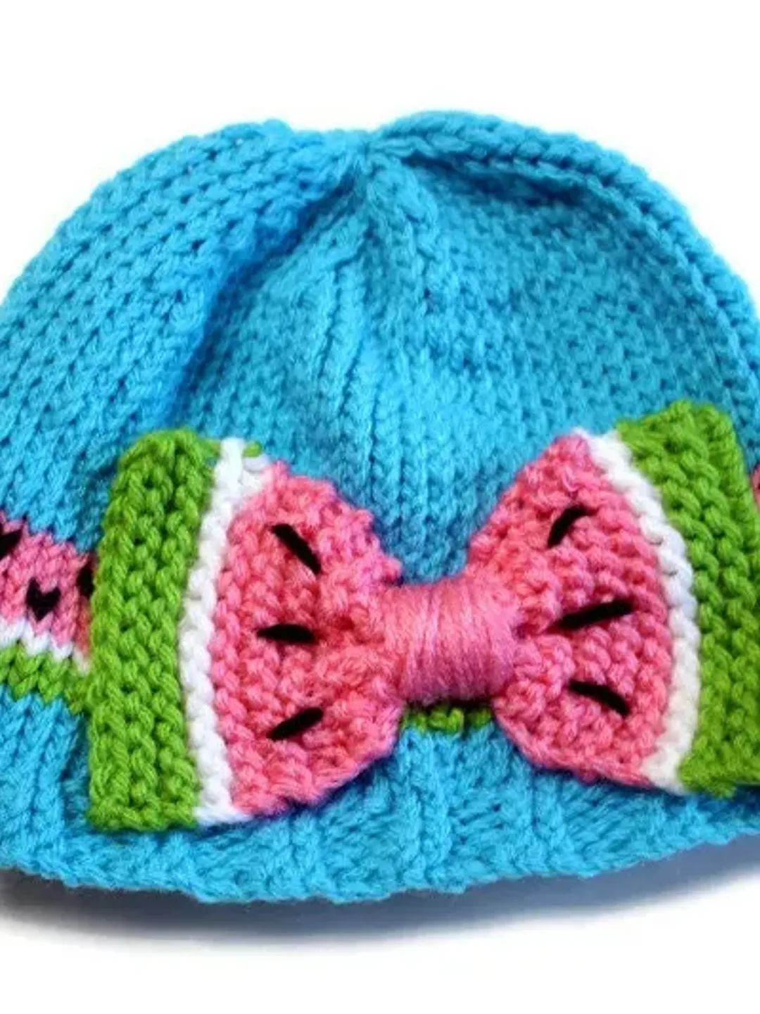 Watermelon Hat for Babies and Girls, Expectant Parent Baby Shower Gift Idea, New Baby Crib Hat, Fruit Hats for Girls, Gifts for Her, Beanies