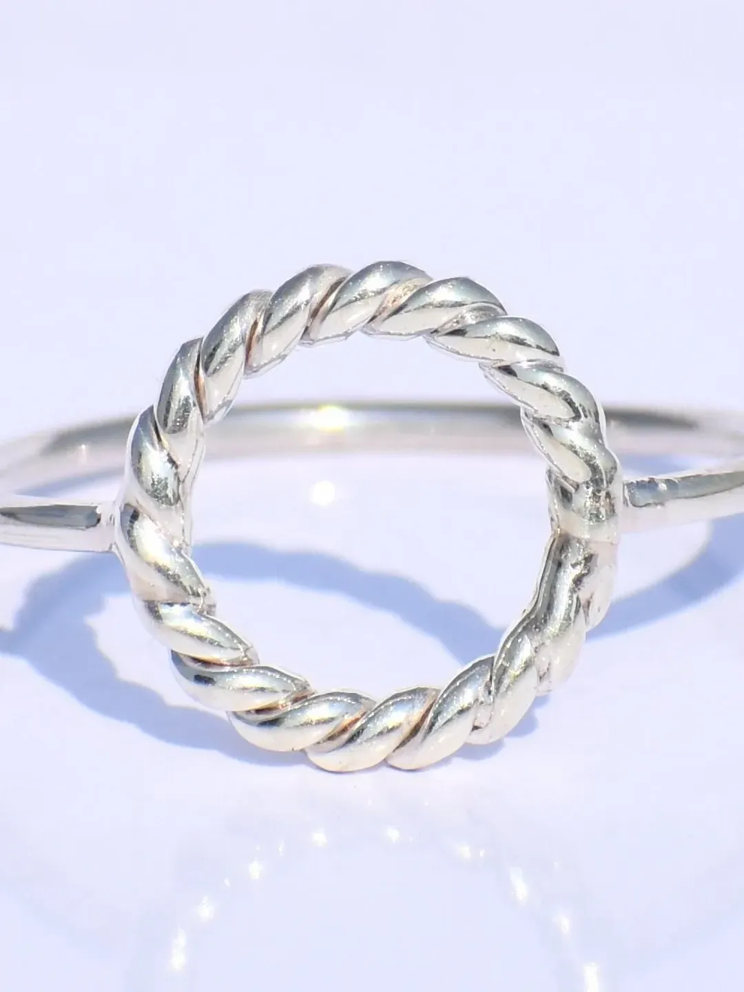 Hollow Ring, Handmade Ring, 925 Silver Ring, Silver Circle Ring, Silver Dainty Ring, Thin Silver Ring, Stacking Ring, Gift For Her, Gift Her