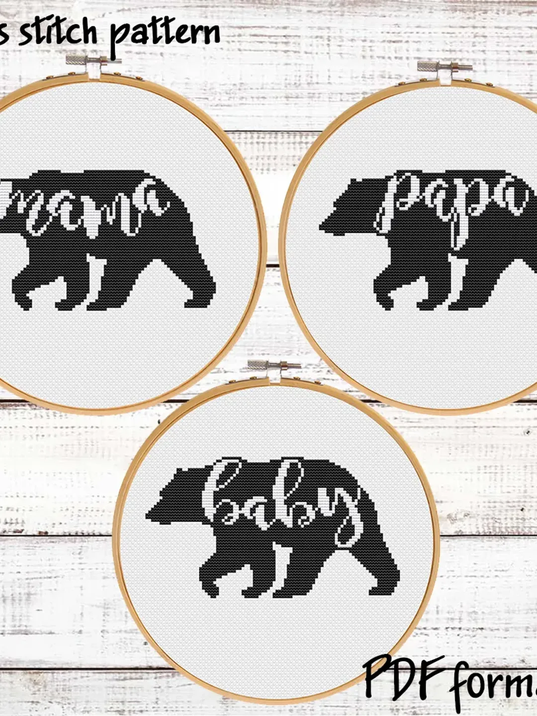 Stories of the Mornwood and Clairvoyant Bear cross stitch pattern