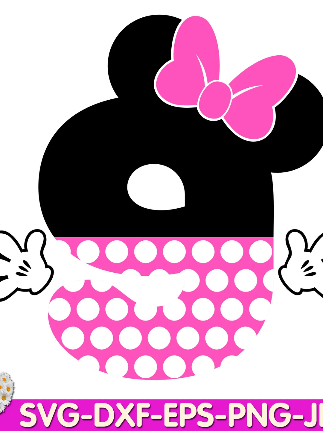 Mouse Number nine mouse Birthday Girls number ninth minnie digital design Cricut svg dxf eps png ipg pdf cut file