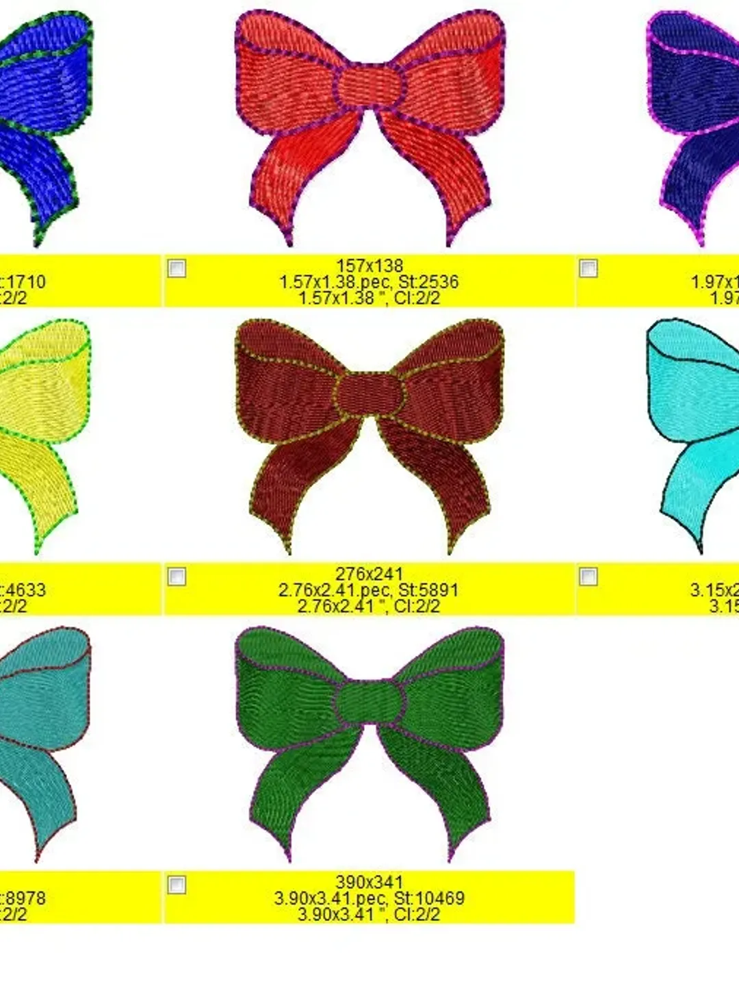 Ribbon Bow embroidery designs for girls Machine embroidery designs ...