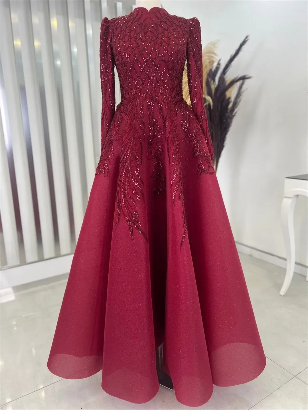 AHUNARE HIJAB - Wedding Dress, Muslim Evening Gown, Nikah, Islamic Wedding, Engagement, Bridesmaid