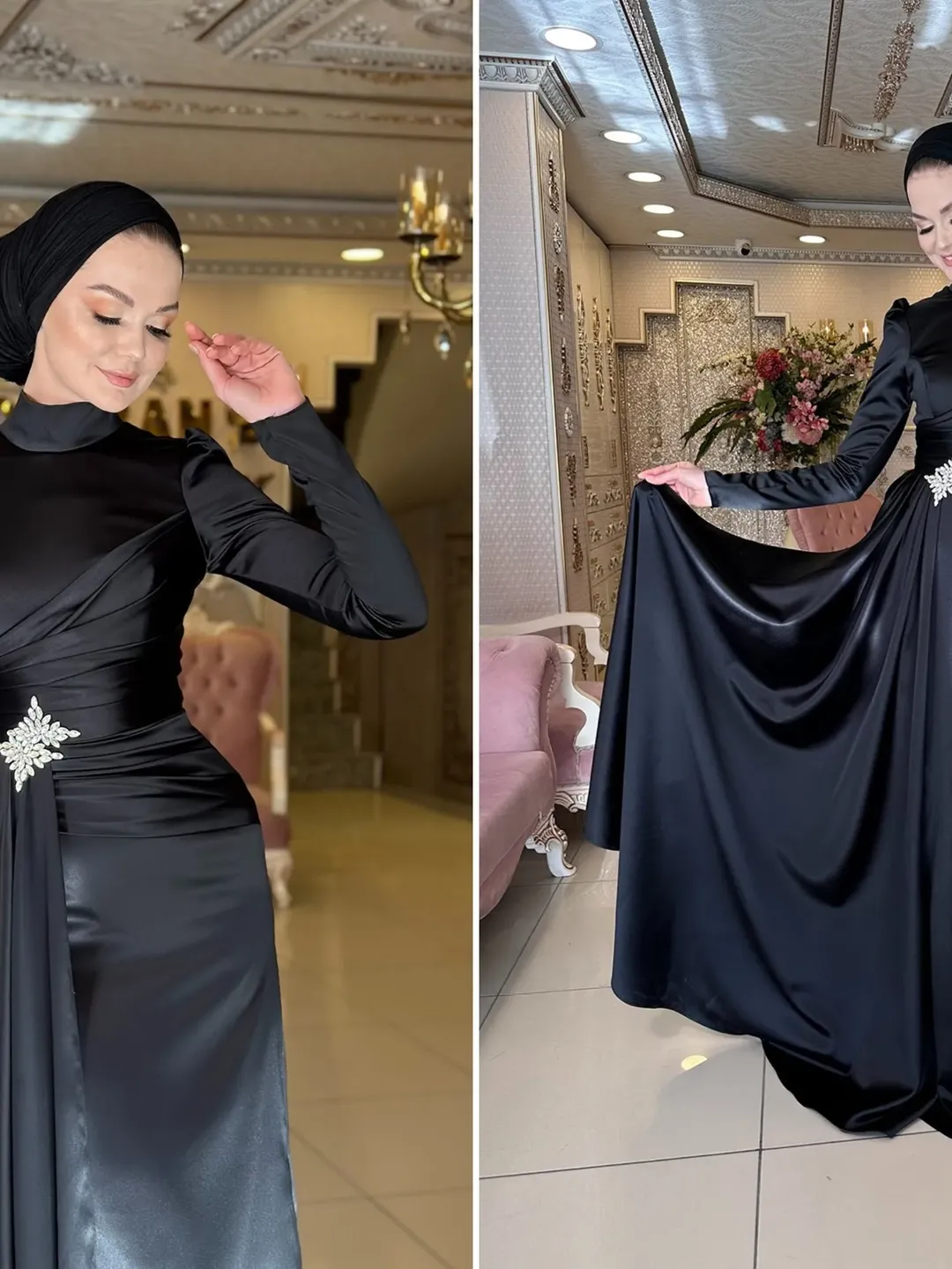AHUNARE HIJAB - Wedding Dress, Muslim Evening Gown, Nikah, Islamic Wedding, Engagement, Bridesmaid