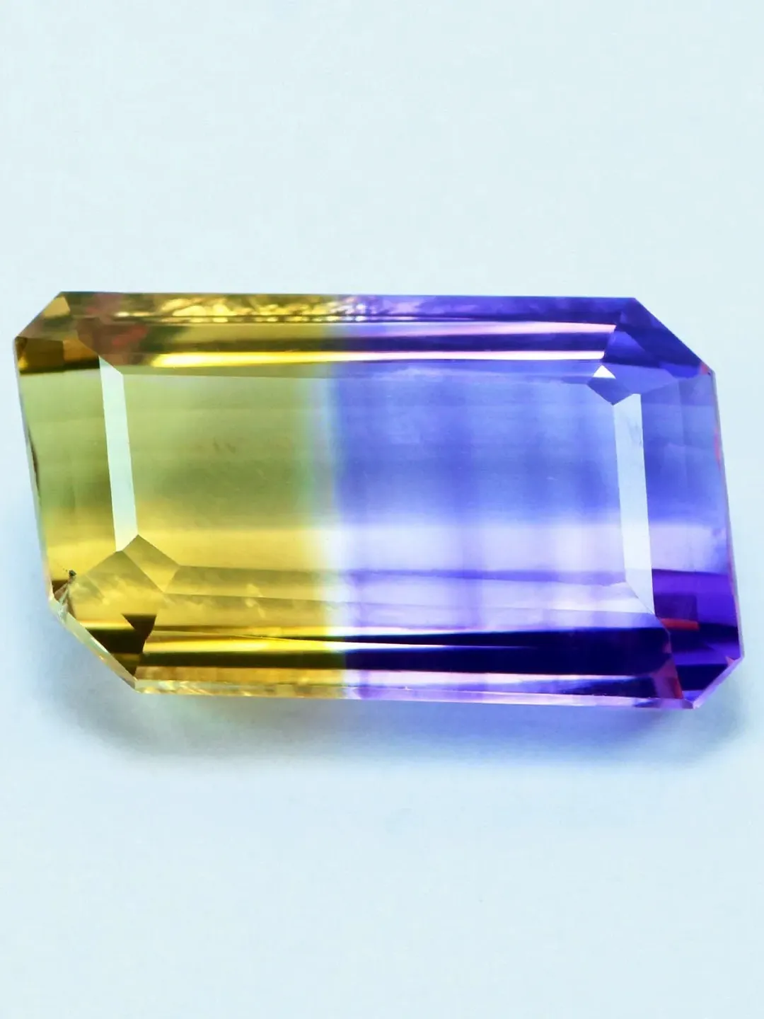 Amerite Color 10.90 CT Superb Nice Cut Fancy Bi Color Unheated 100% Natural Ametrine ...