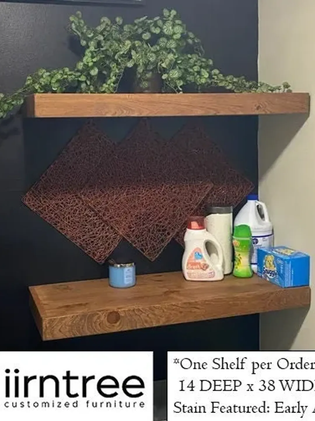 FREE SHIPPING!!! - Wood Floating Shelves 3-Inches Thick | 14-inches ...