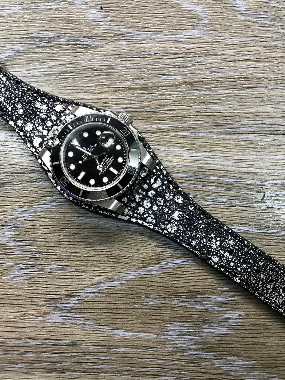 20mm watch band, Leather Watch band, Full bund strap, Leather watch strap, Cuff Watch band, Black watch band, 20mm,19mm strap,FREE SHIPPING