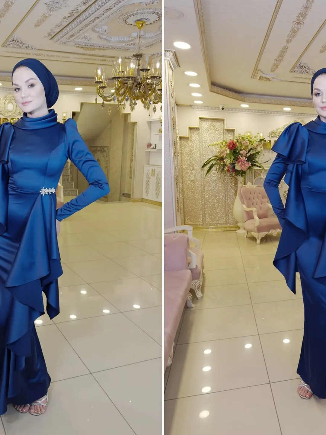 AHUNARE HIJAB - Wedding Dress, Muslim Evening Gown, Nikah, Islamic Wedding, Engagement, Bridesmaid