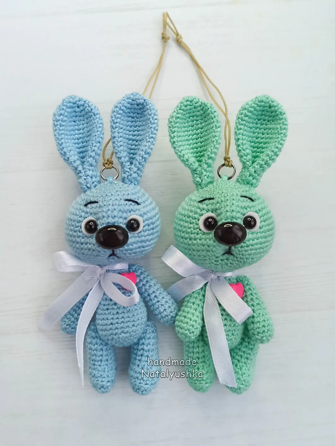 Little rabbit keychain, Blue bunny, Souvenir toy, Easter bunny, Keyring
