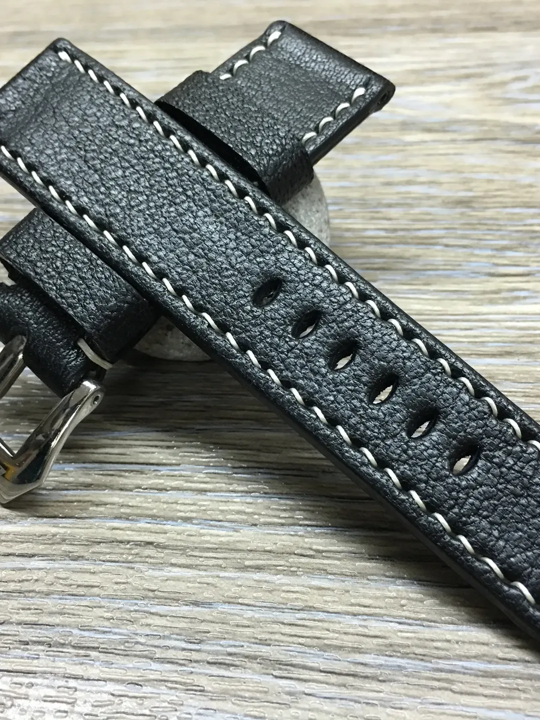 Leather watch band, leather watch strap, 24mm watch strap, Black watch band, 24mm watch band, 26mm strap, watch band, FREE SHIPPING