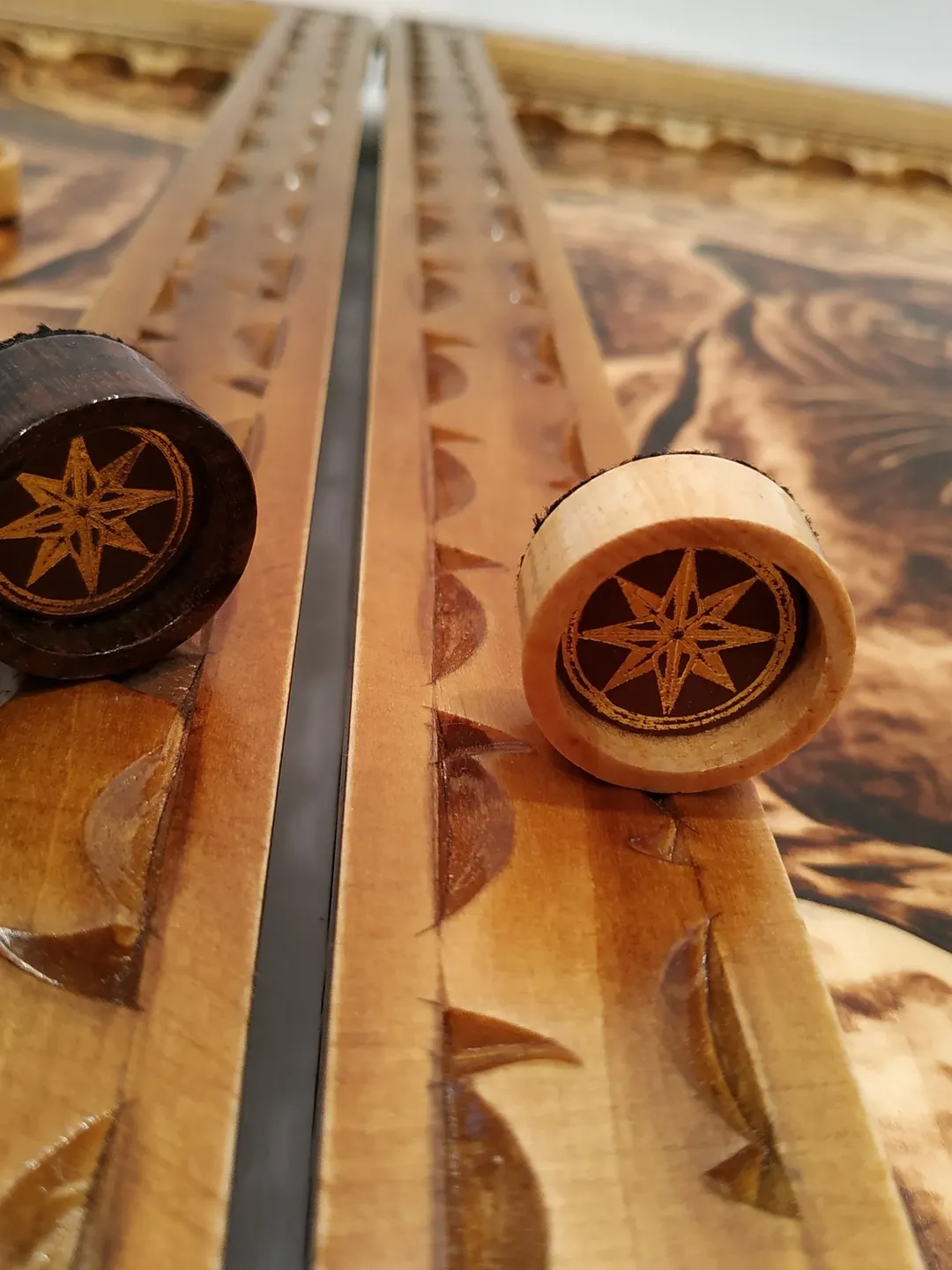 Wood backgammon Fathers day gift Custom backgammon Personalized gift Handmade backgammon set wood Board game Wooden game