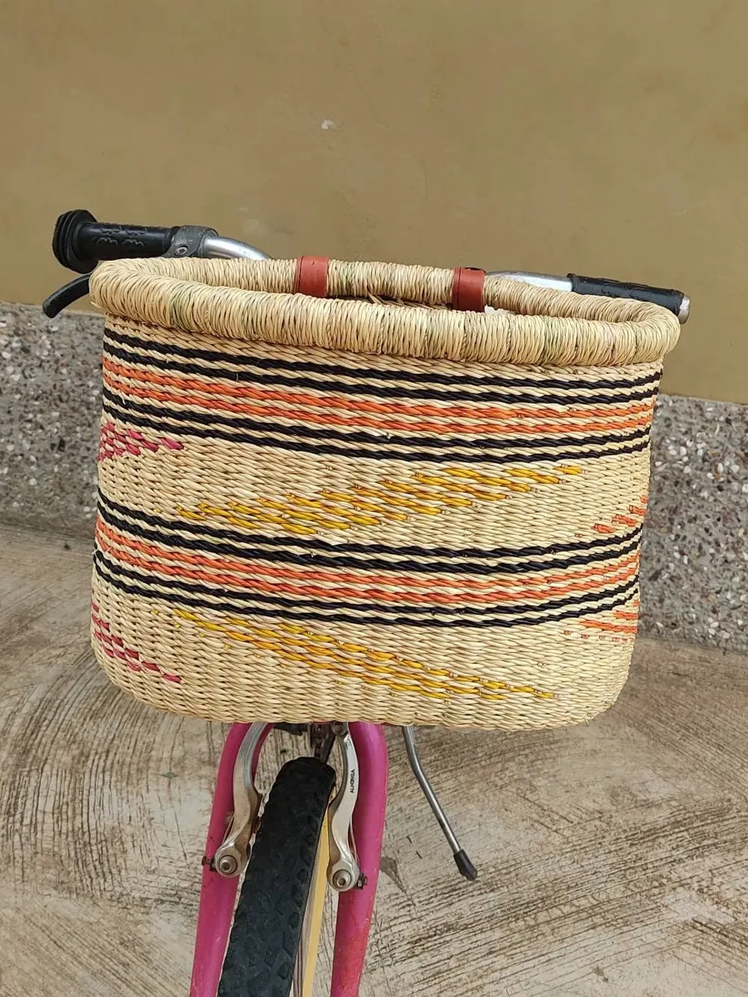 Ghana Woven Bike Basket