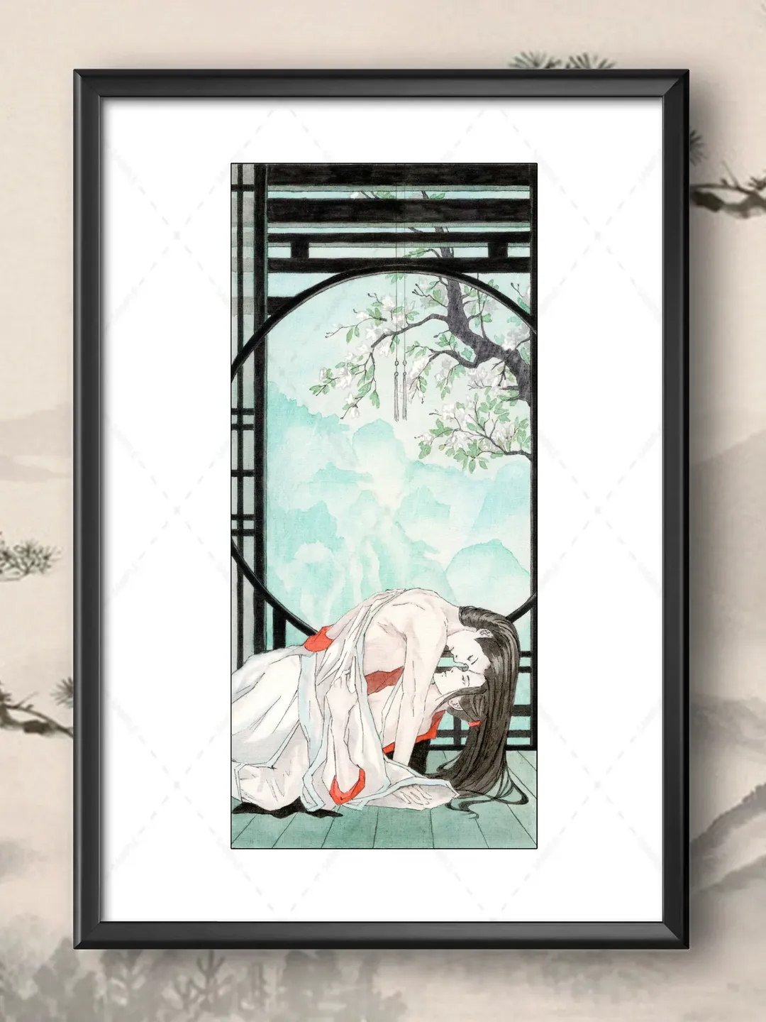Art Print Rainy day (Guyu) inspired by Mo Dao Zu Shi /A4 / Forget About Regrets / Lan Wangji / Wei Wuxian