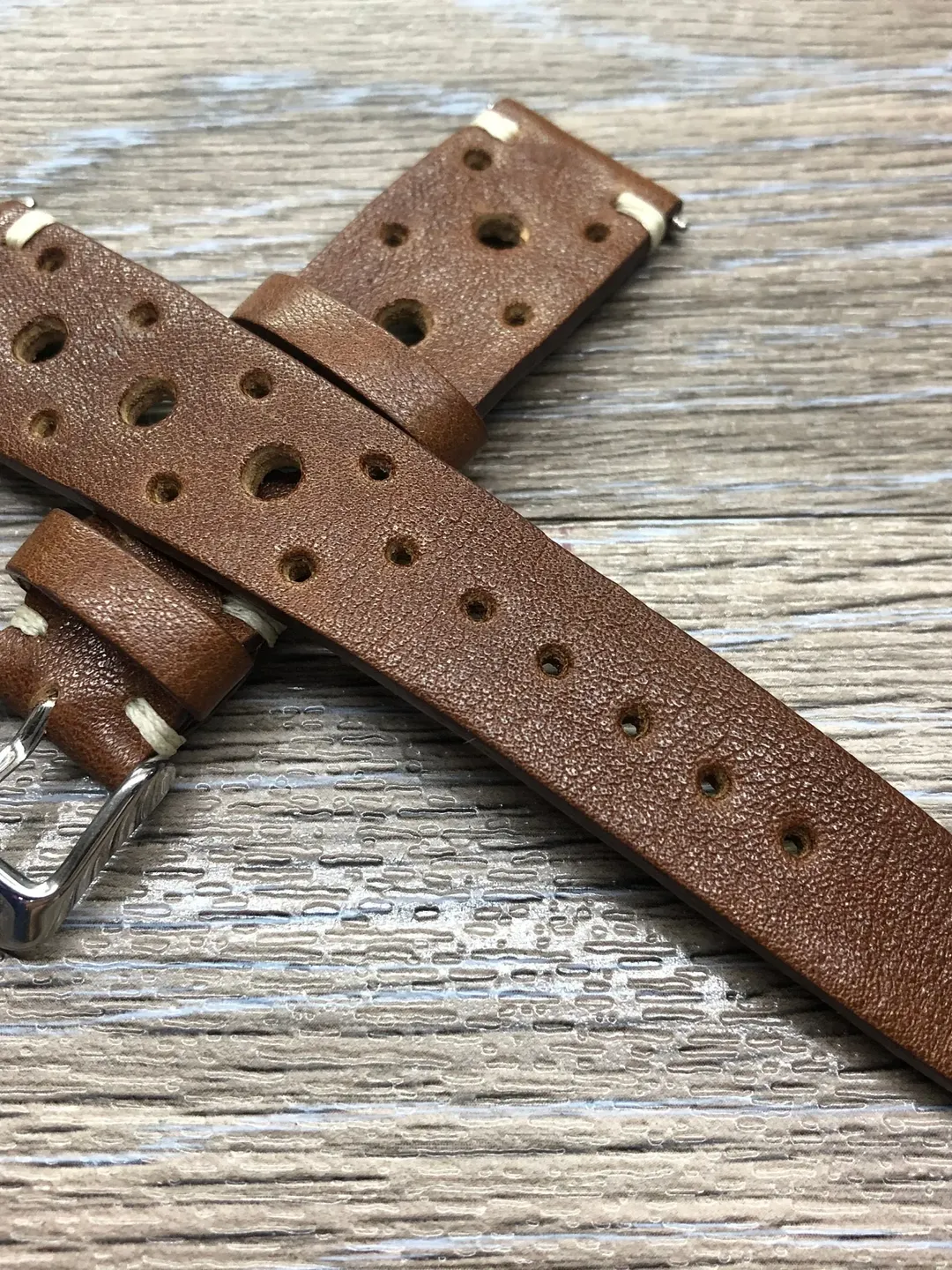 Rally watch Strap, Leather watch strap, brown watch strap 20mm, Racing watch strap, leather watch band, Custom watch strap 19mm, Gift idea
