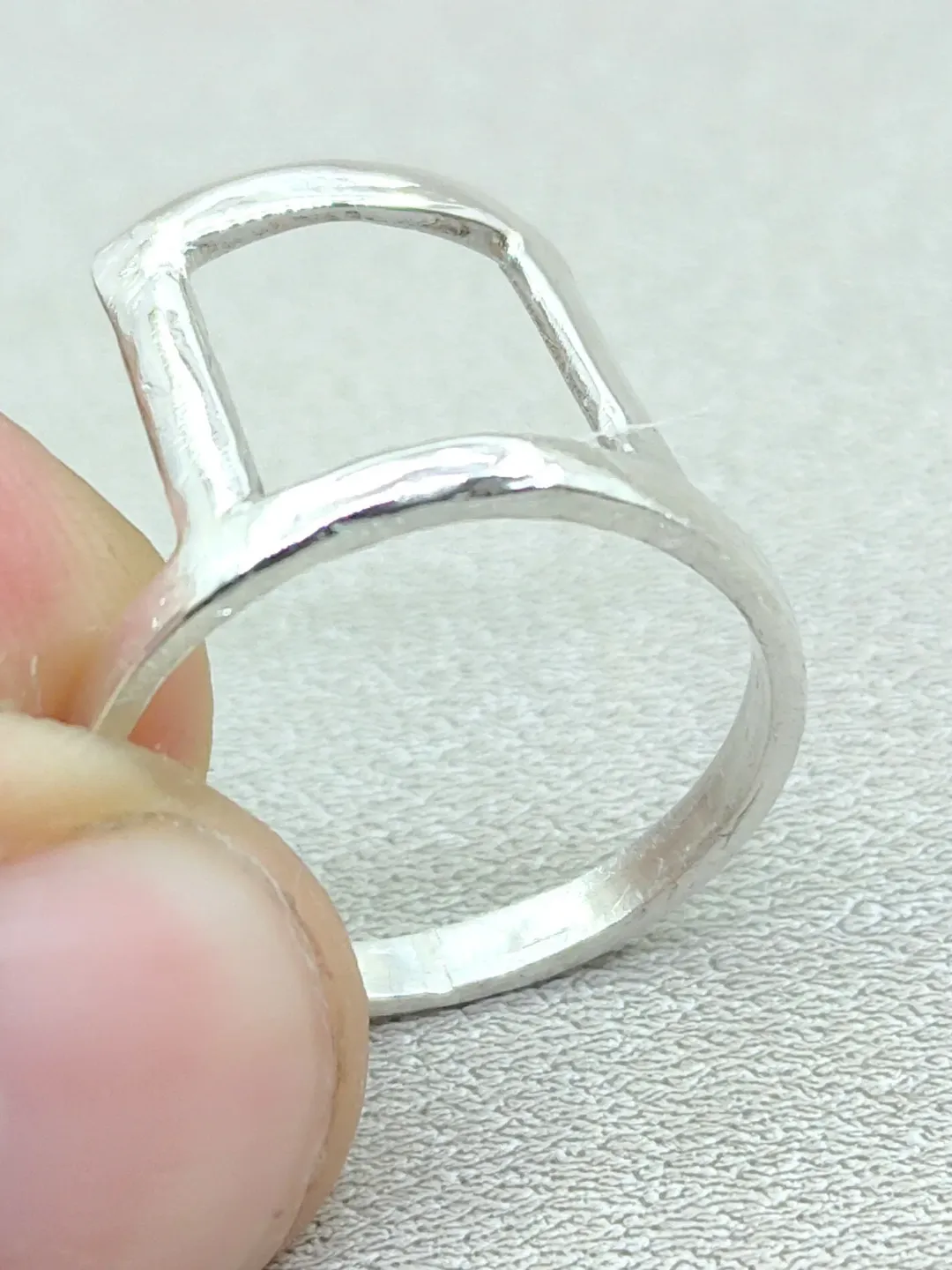 Stacking Ring, Sterling Silver Ring, Handmade Ring, Midi Ring, Chunky Silver Ring, Unisex Ring, Minimalist Ring, Fidget Ring, Gift For Her