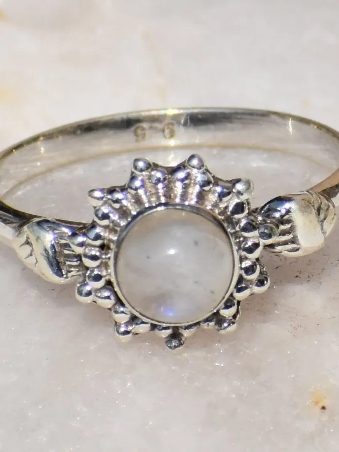 Moonstone Ring, 925 Silver Ring, Handmade Ring, Birthstone Ring, Gemstone Ring, Solitaire Ring, Women Jewelry, Valentine Gift, Gift For her