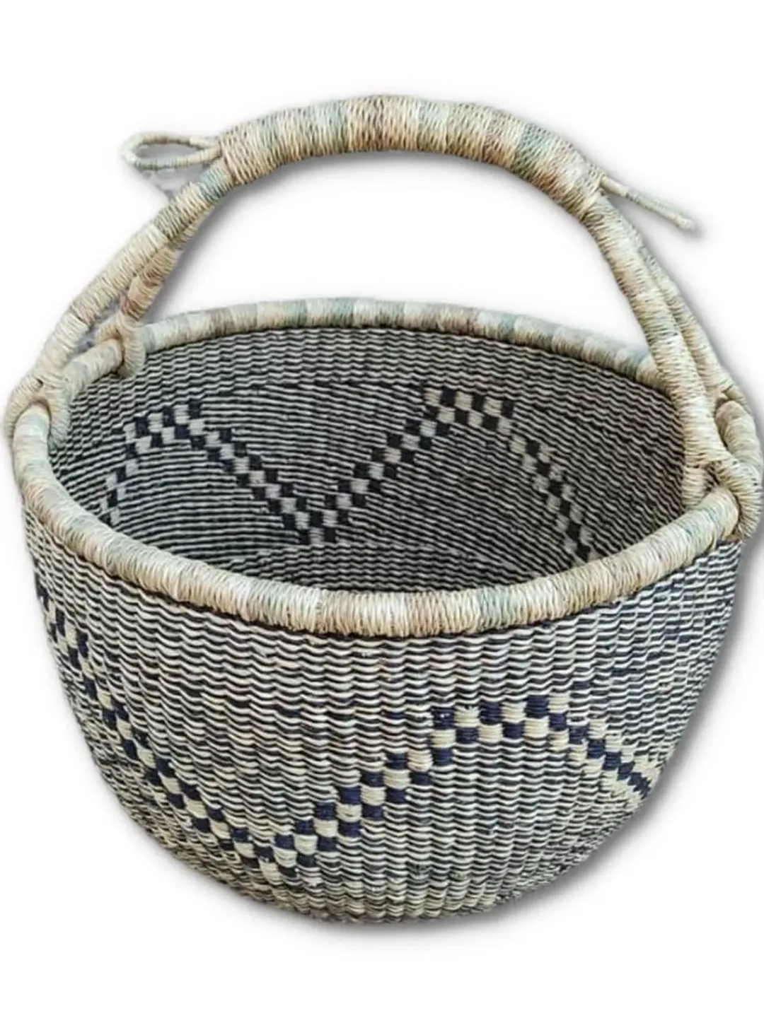 Personalized Flower girl Basket | Large Bolga market basket | Fruit Basket | African Basket