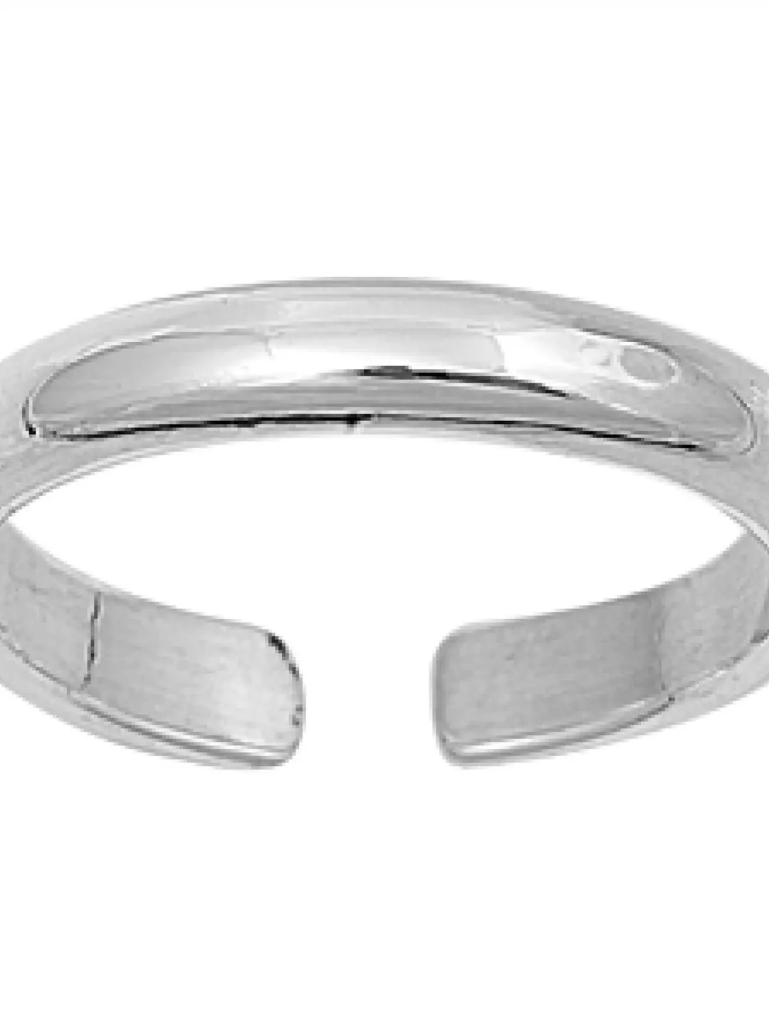 Sterling Silver Toe Ring | 3mm Plain Wedding Band Toe Ring | 925 |Plain ...