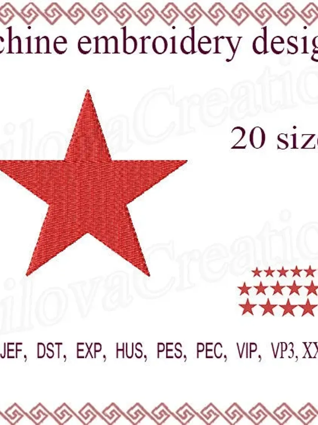 Star Machine embroidery design Mini Star  Star embroidery design  Star Design Embroidery star Digital design Mini embroidery