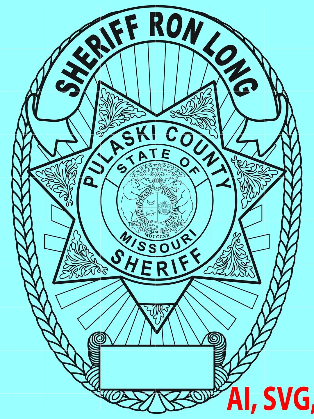 State of California Orange County Sheriff Badge, Logo, Seal