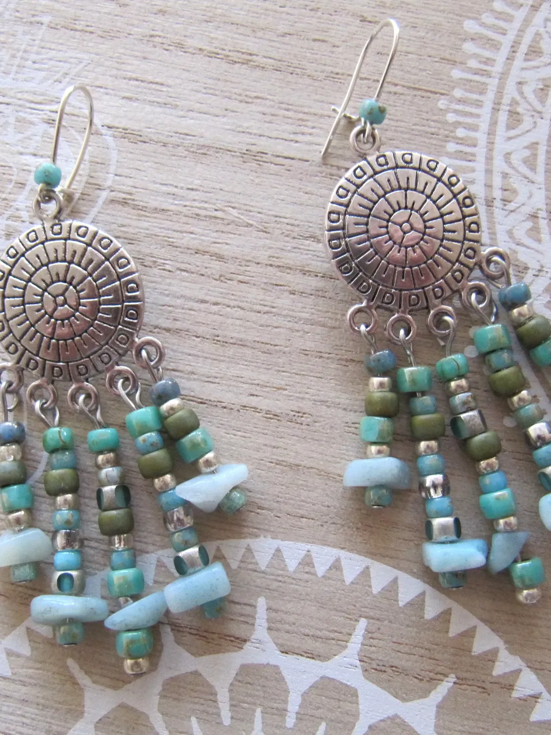 earrings, boho earrings, hippie earrings, ethno earrings, woman earrings, bohemian earrings indianer earrings