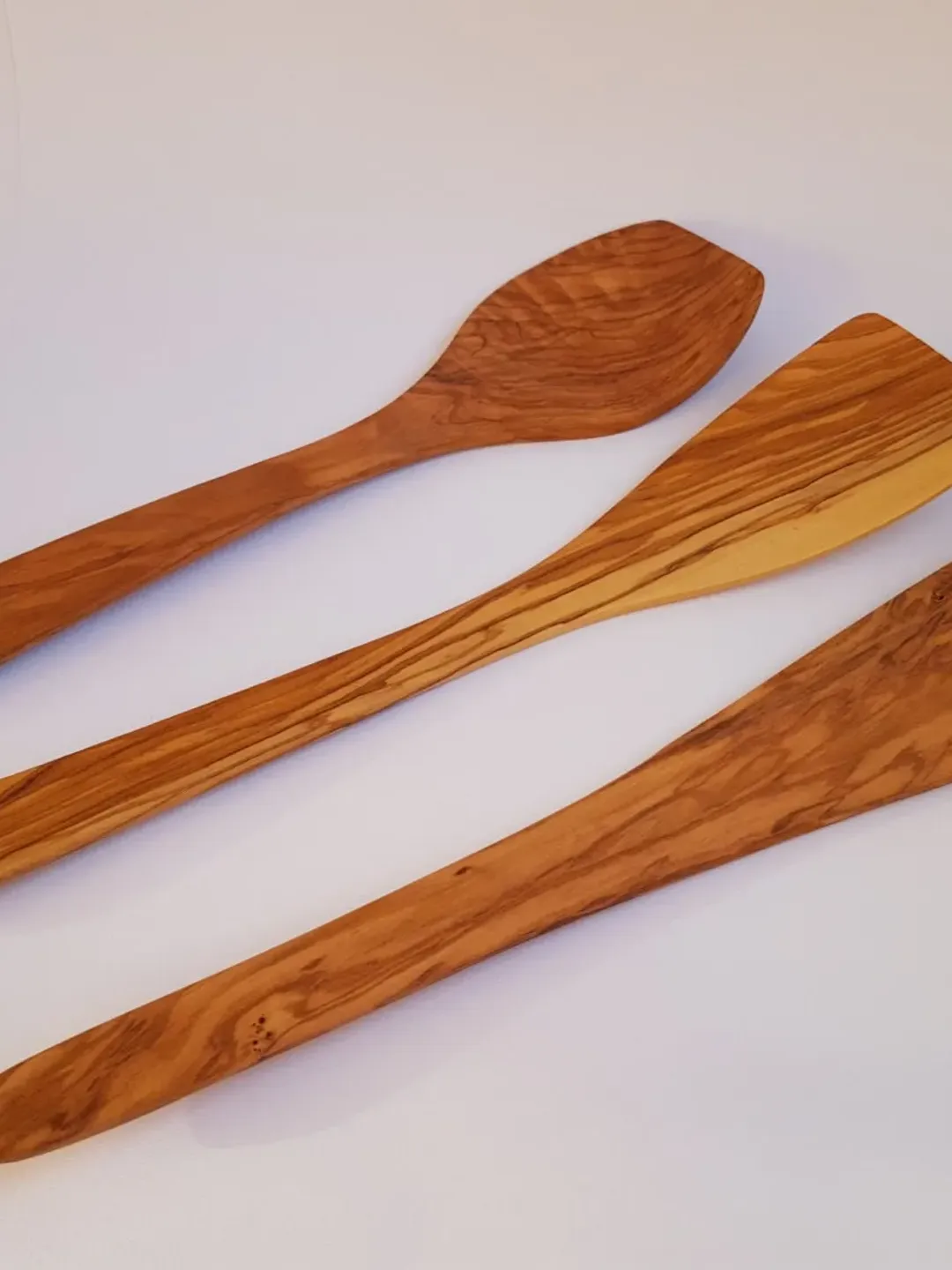 Very Large Olive Wood Spatula WOK - In 3 Versions 37 cm / 14.56" - Handmade in Albania - Cooking Equipment - 100% Bio Products