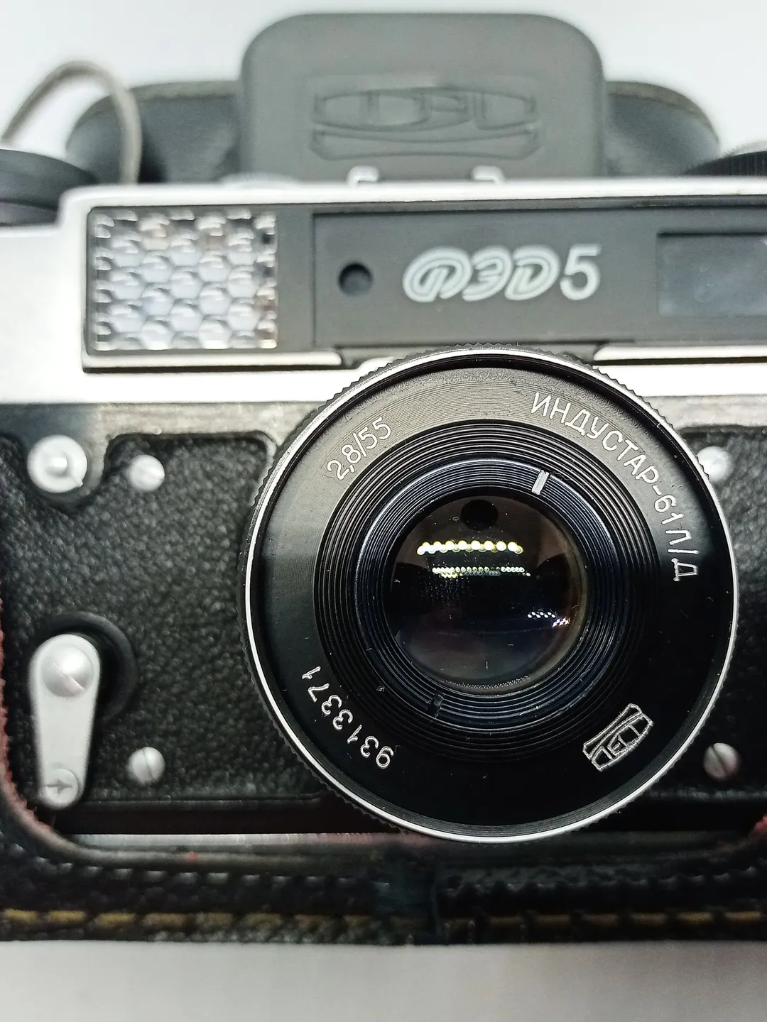 Rangefinder Soviet RUSSIAN CAMERA FED-5 Film camera Soviet Union With industar 61l / d lens and case