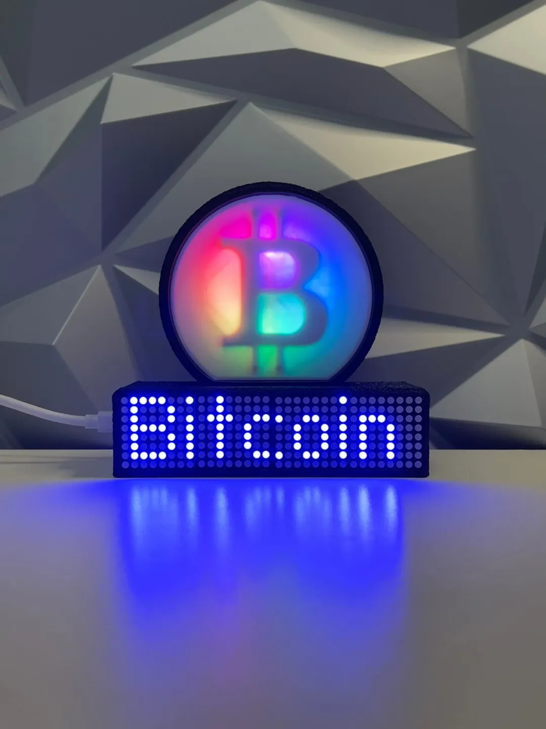 Crypto Logo RGB Price Ticker Display