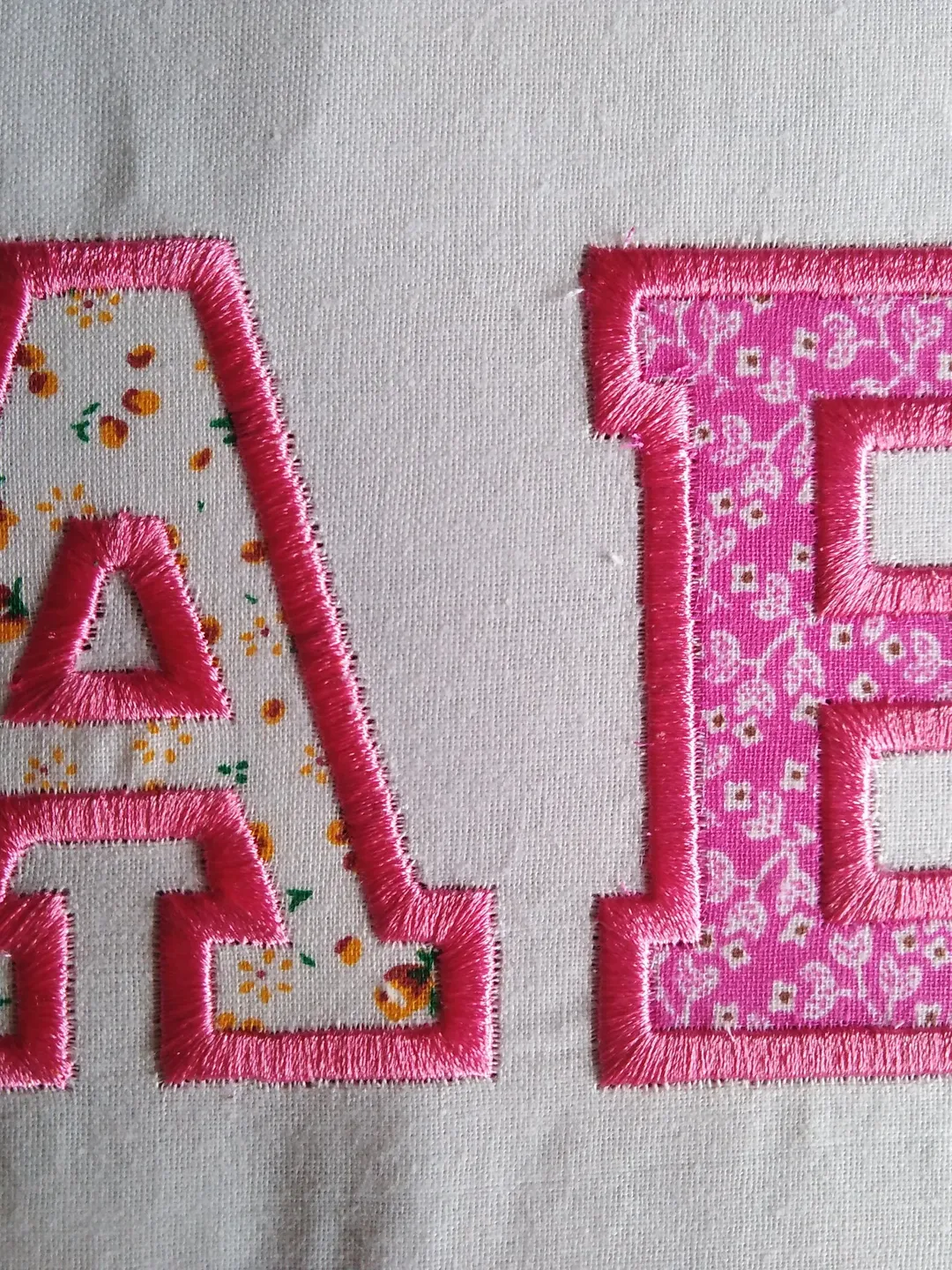 Embroidery Applique Font Letters
