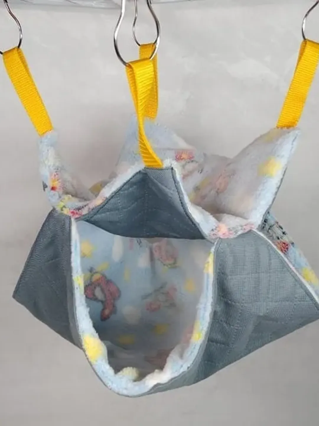 Critter hideout, gerbil hideout, double fleece hammock for rats or ferrets, hidey hole hammock, rat cage accessories, chinchilla accesories