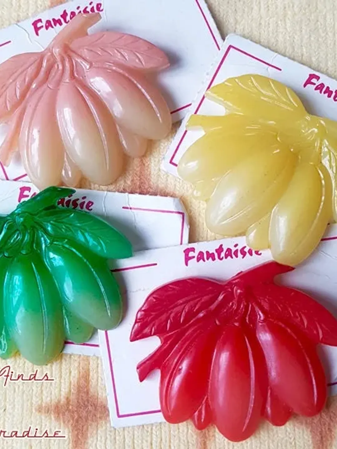 Original Vintage 1950's Celluloid Prune - Prune Brooch - Novelty Brooch - Vintage Celluloid - Fruity - Retro Jewelry Glitter Paradise®