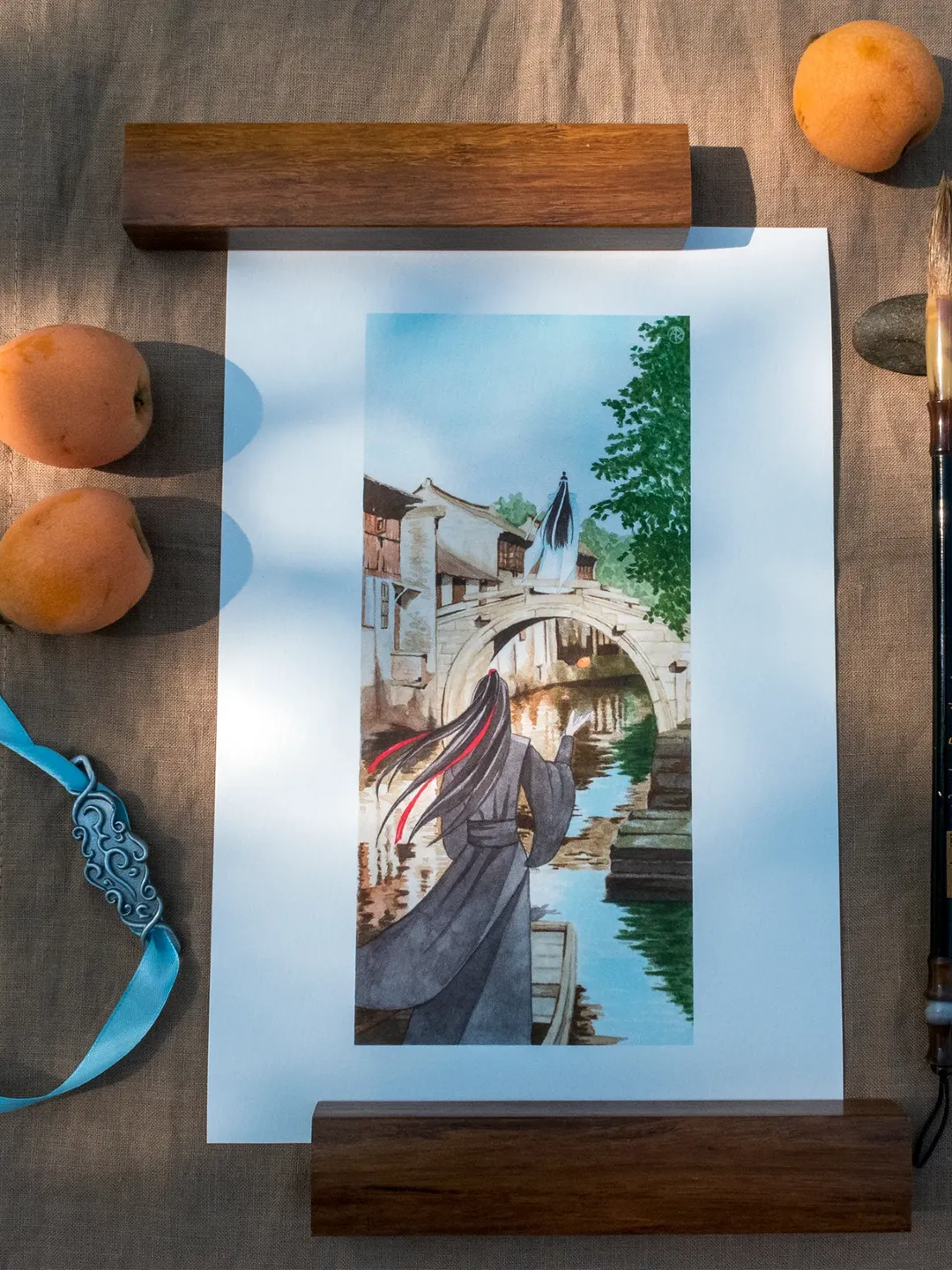 Art Print Loquats inspired by Mo Dao Zu Shi / A4 / Forget About Regrets / Lan Wangji / Wei Wuxian