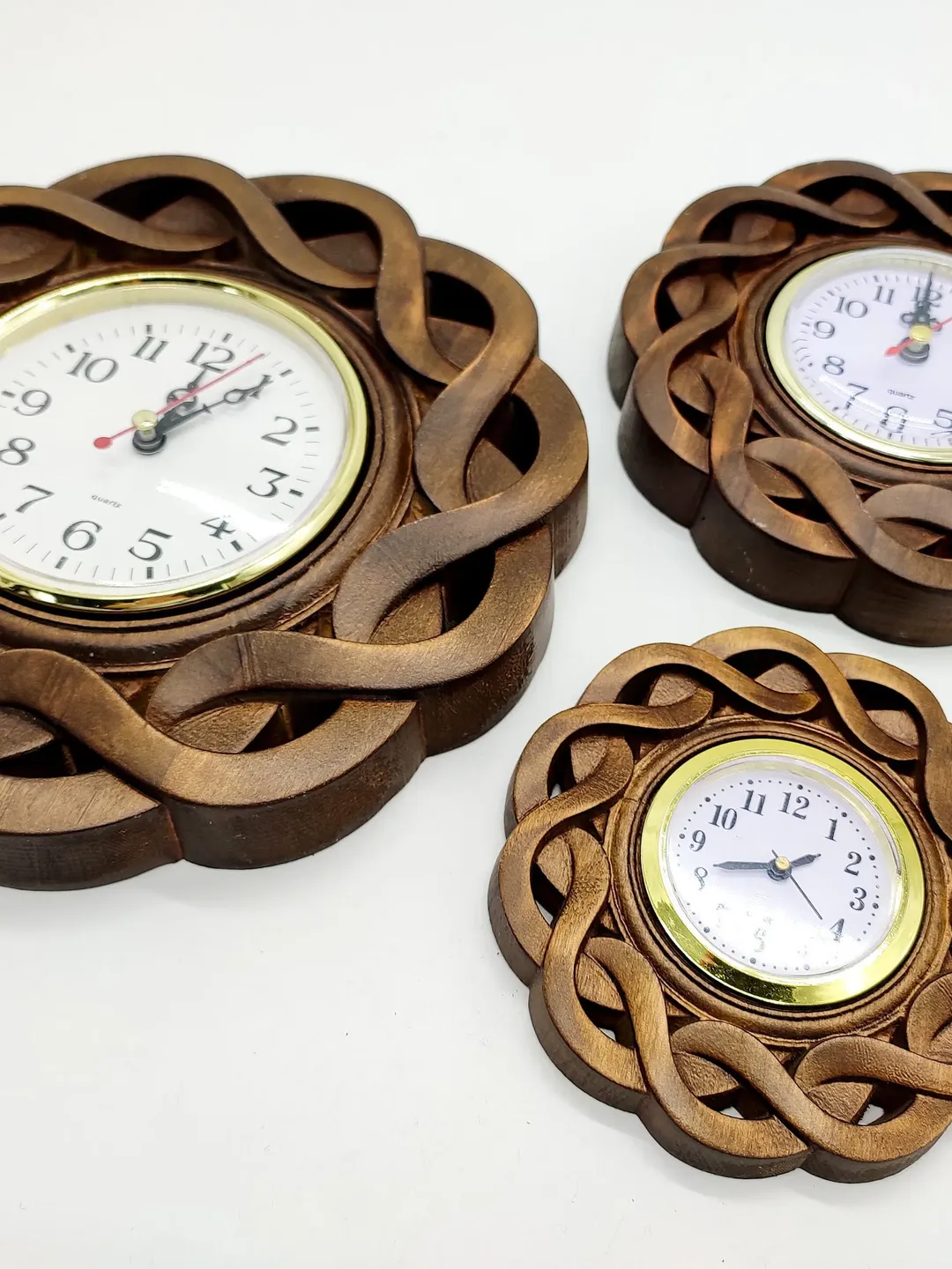 Wooden wall decor, small clock Large wall clock, Rustic wall clock ...