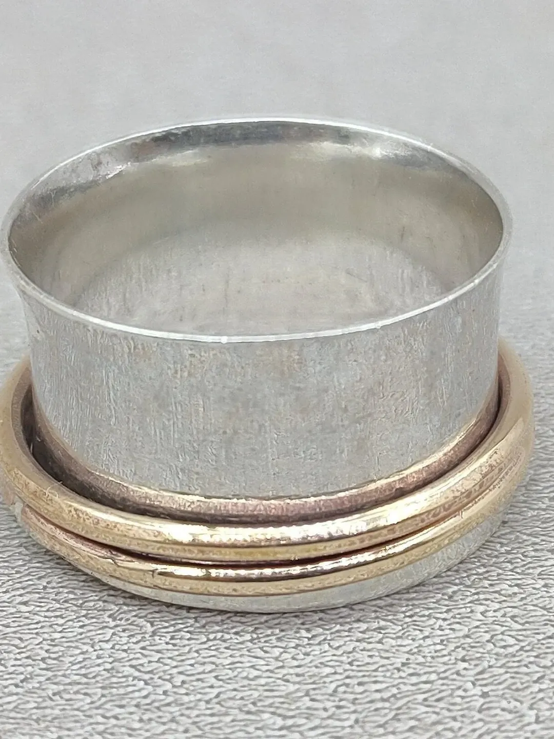 Spinner Ring, Dual Spinner, Meditation Ring, Gypsy Band, Sterling Silver Ring, Handmade Jewelry, Yoga Band, Statement Jewelry, Gift For Her