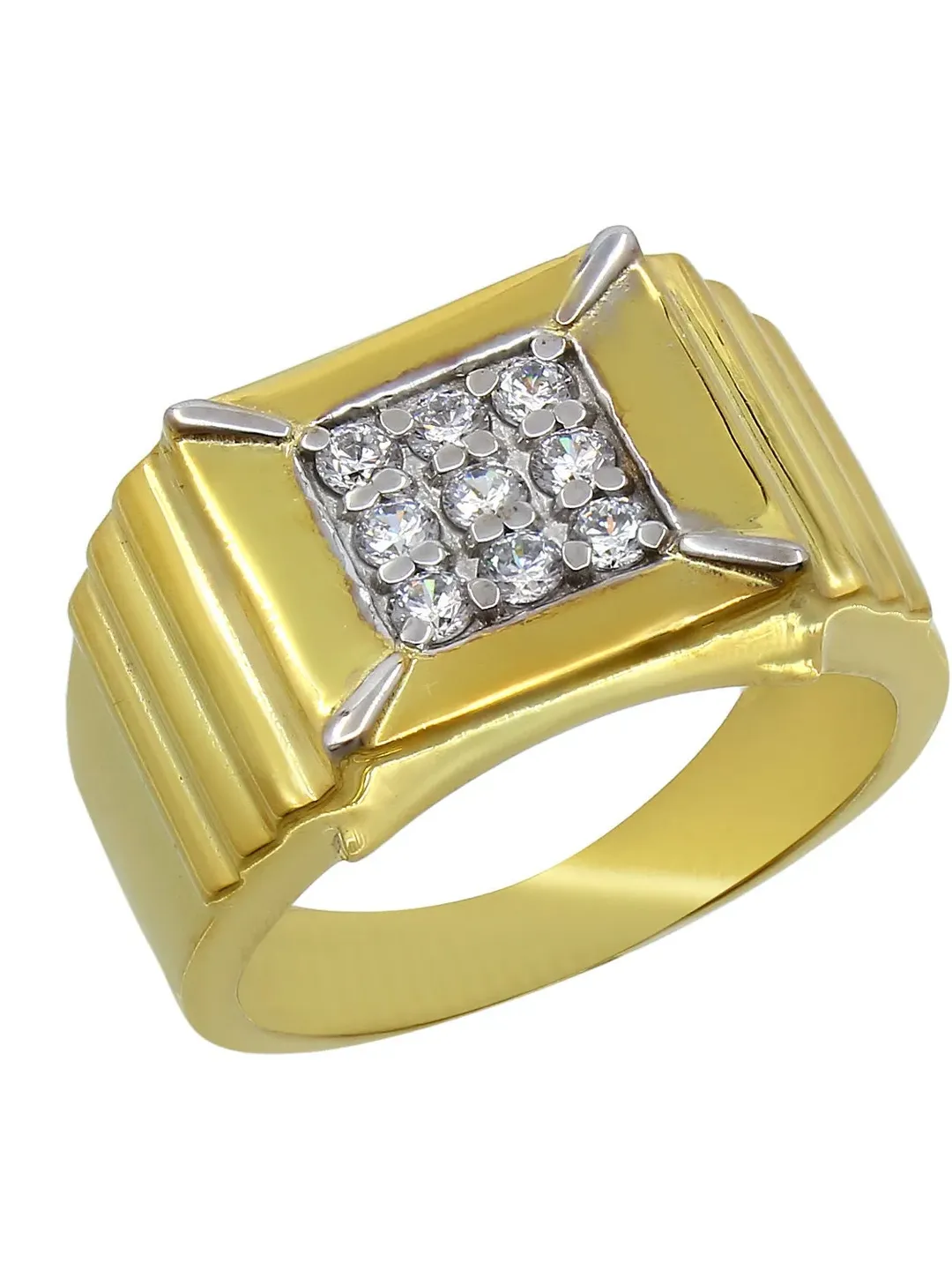 CZ Diamond Ring, 925 Sterling Silver Ring, Engagement Ring, Cluster Ring, Cocktail Ring, Mens Ring, Gift For Him/Her, Groom's Ring