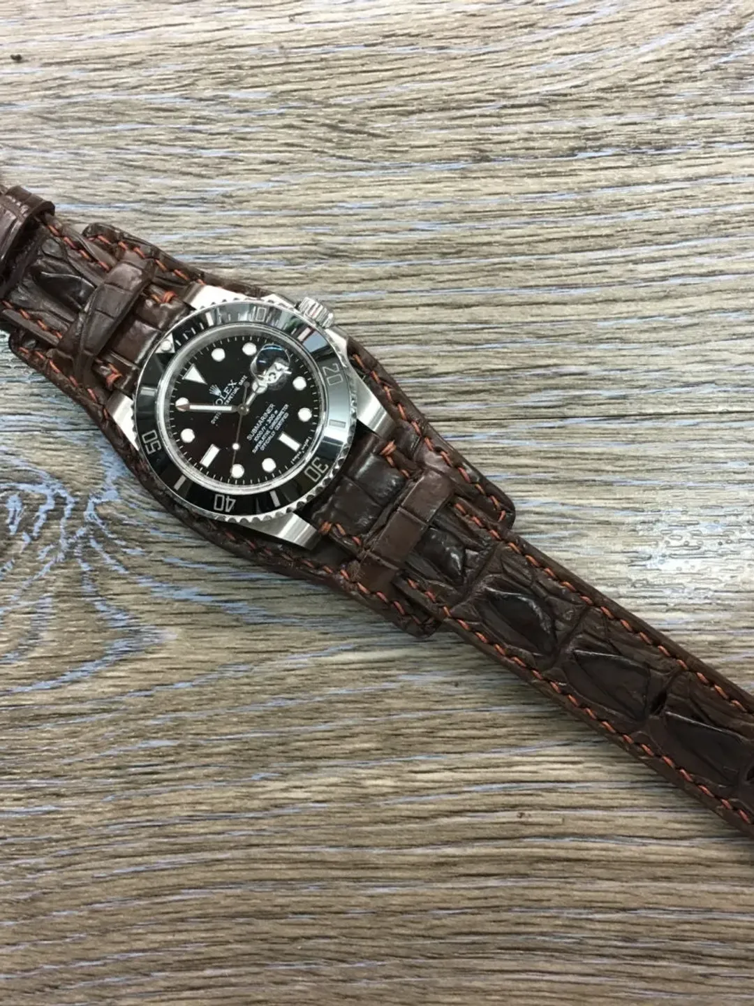 Full bund strap, Brown, leather watch band, cuff watch strap, cuff watch band, watch band, Leather watch Strap, 20mm lug, FREE SHIPPING