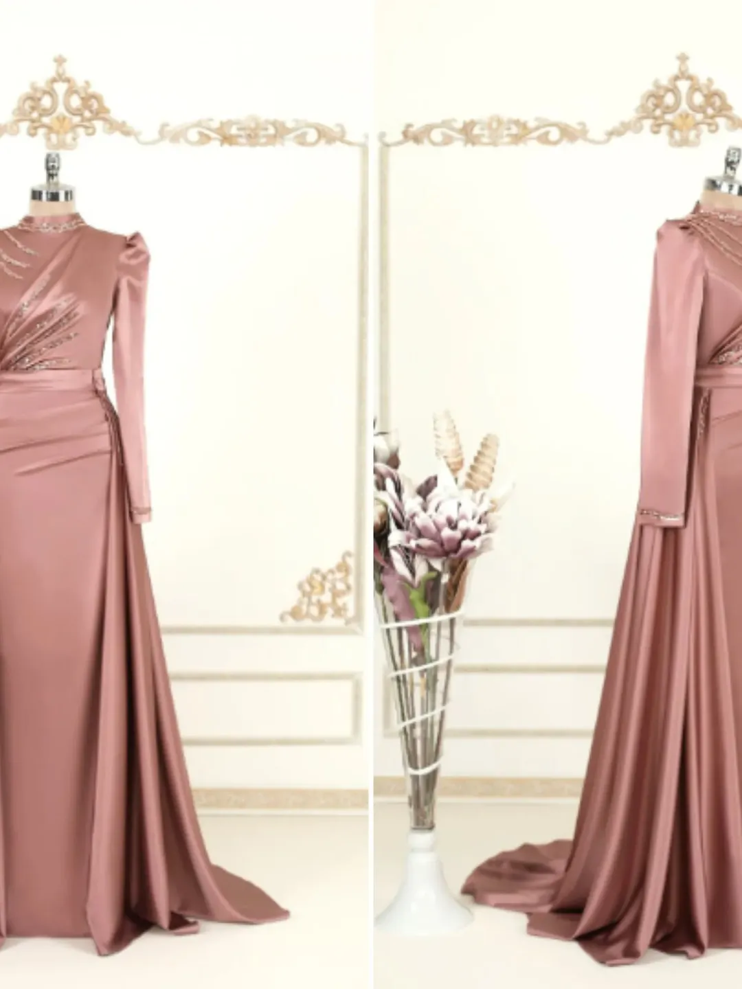 Ahunare Wedding Dress, Muslim Evening Gown, Nikah, Islamic Wedding, Engagement, Bridesmaid, Maxi Dress