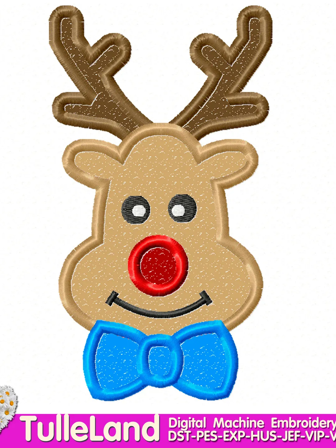 Christmas deer design for boy My first Christmas Deer Design applique for Machine Embroidery