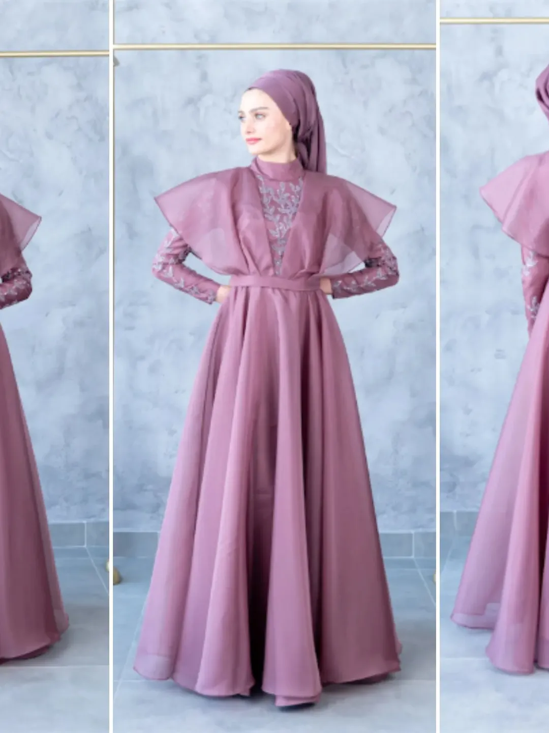 Ahunare Wedding Dress, Muslim Evening Gown, Nikah, Islamic Wedding, Engagement, Bridesmaid, Maxi Dress
