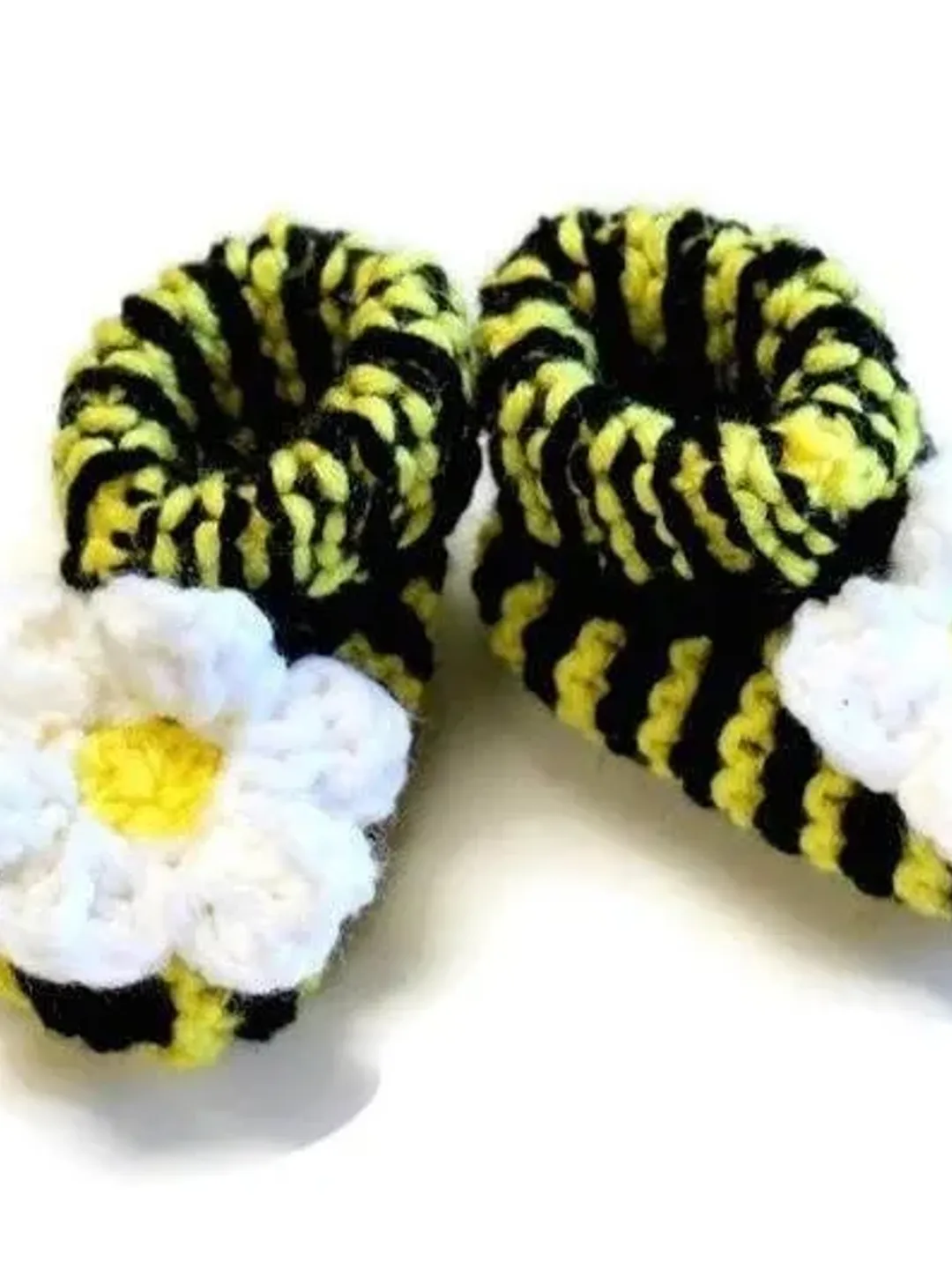 Black and Yellow Baby Shoes, Socks and Booties, Bumblebee Shoes, Baby Shower Gifts Ideas, Expectant Parents, Bees with Flowers, New Babies