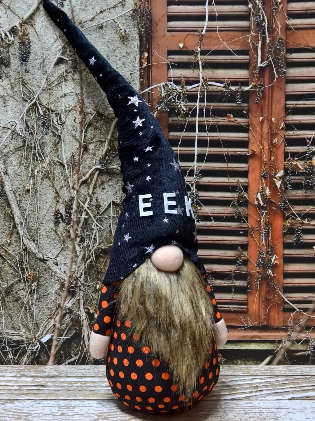 Halloween gnome, Halloween decoration gnome, Halloween outdoor decor, Home decor, Halloween EEK gnome, Gift idea, Halloween gifts