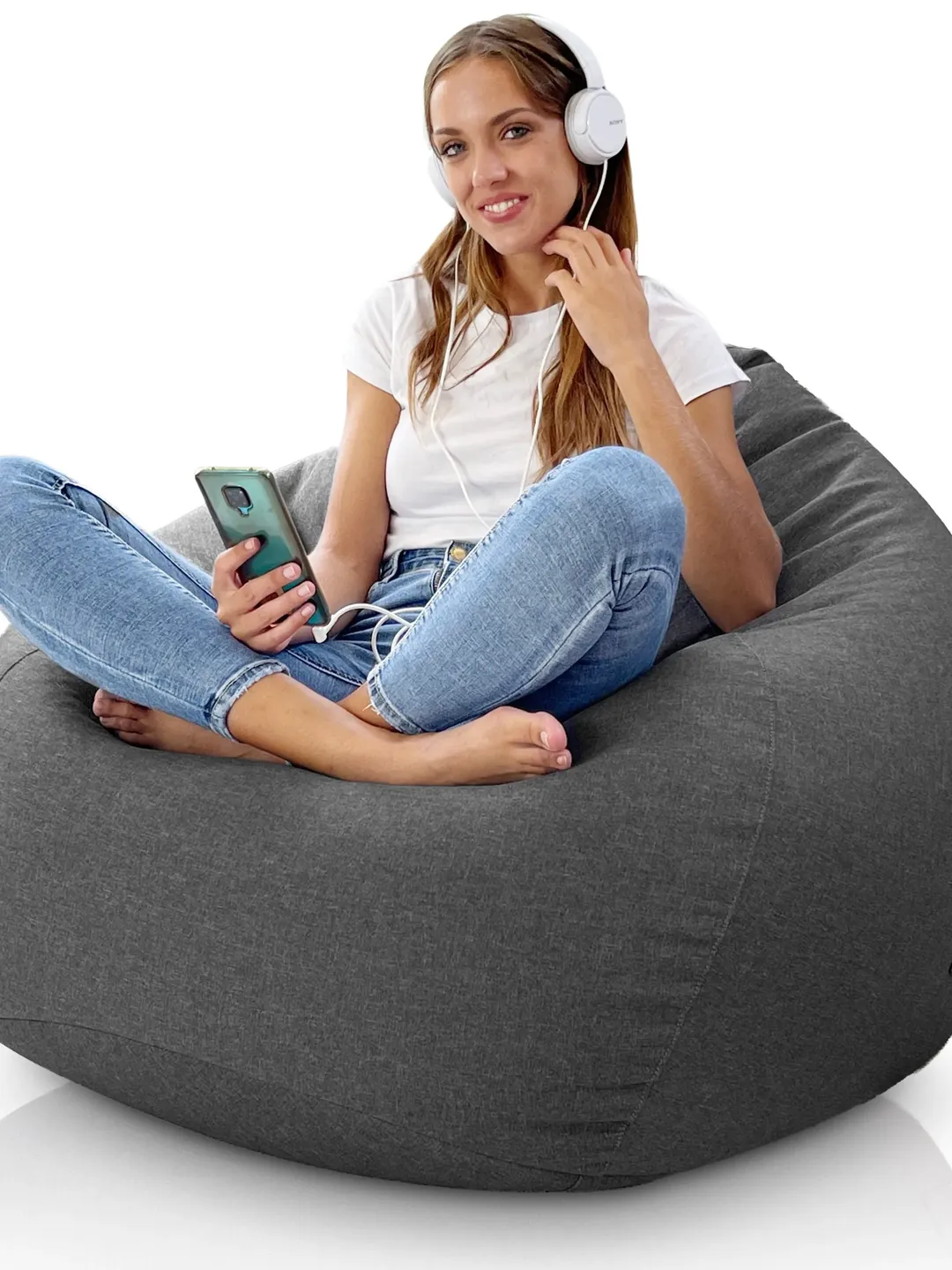 Giant gamer puff for decoration teenage or children's room - Pouf Salon or Bean Bag Chair for young people with padding included