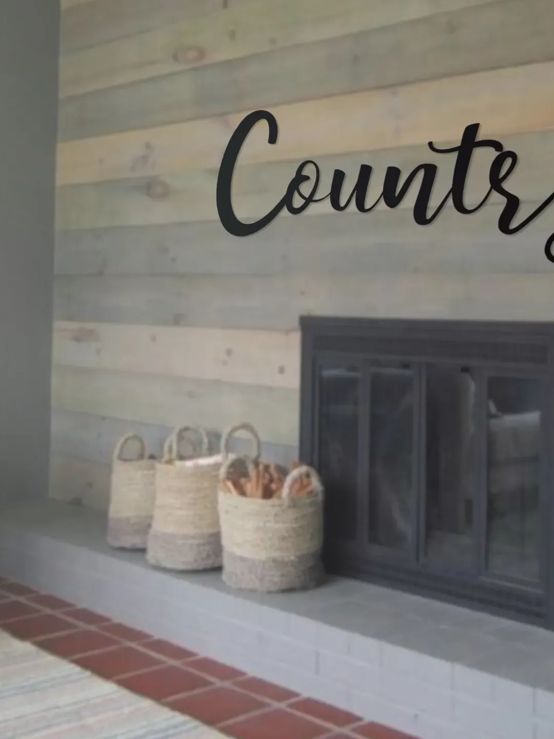 Country Metal Sign, Country Decor, Country Decorative Word Sign, Cabin Decor, Country Art, Houswarming Gift